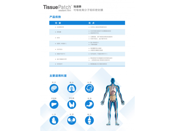 可吸收高分子组织密封膜