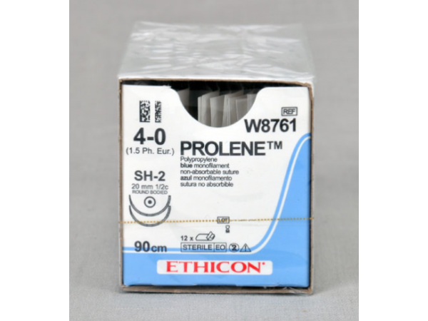 美国强生ETHICON聚丙烯不可吸收缝合线W8761
