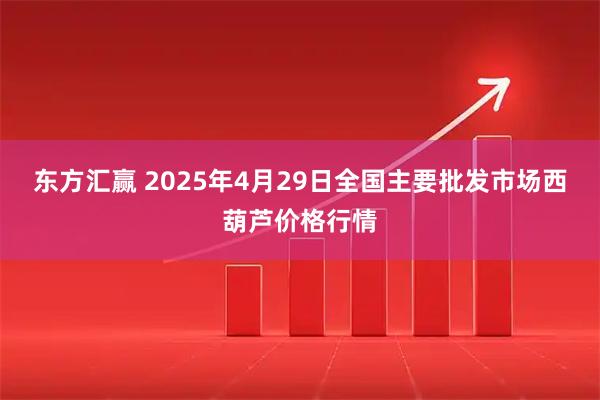 东方汇赢 2025年4月29日全国主要批发市场西葫芦价格行情
