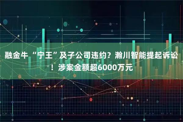融金牛 “宁王”及子公司违约？瀚川智能提起诉讼！涉案金额超6000万元