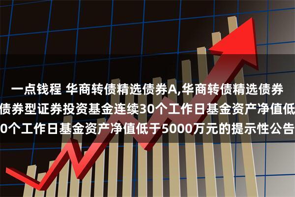 一点钱程 华商转债精选债券A,华商转债精选债券C: 关于华商转债精选债券型证券投资基金连续30个工作日基金资产净值低于5000万元的提示性公告
